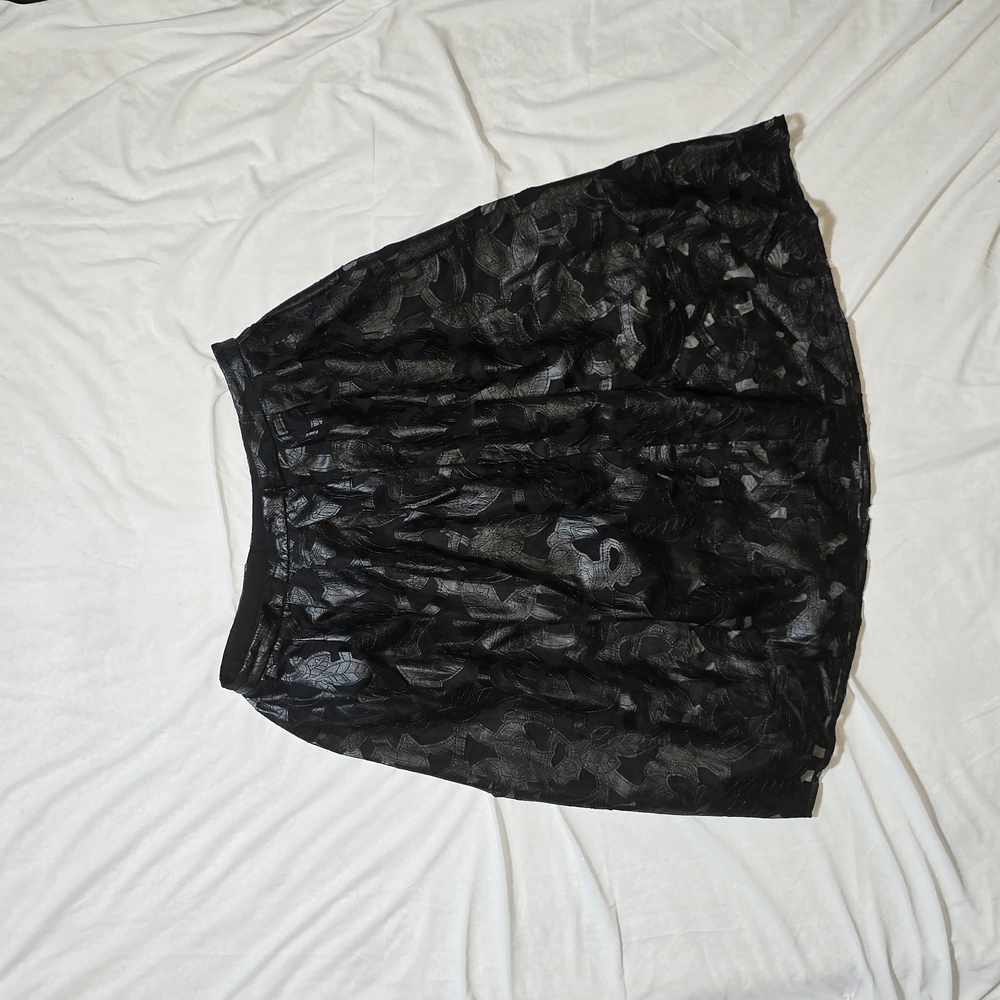 Michaels Black Ruffled Bubble Mini Skirt